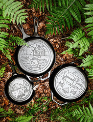 Wanderlust 10.25 Inch Cast Iron Dual Handle Camper Pan