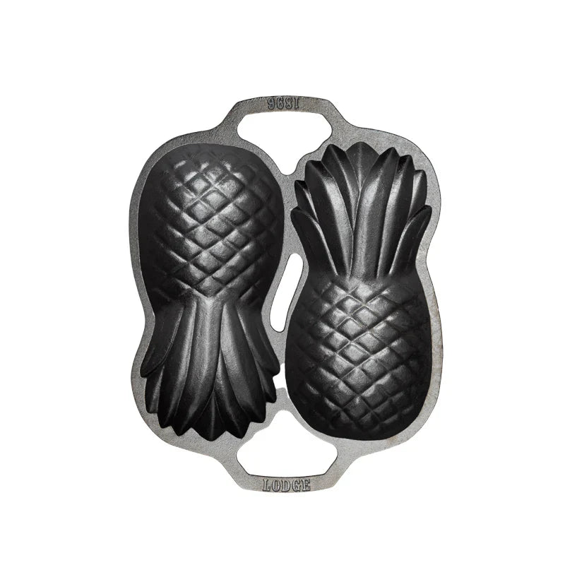 Seasoned Cast Iron Pineapple Pan