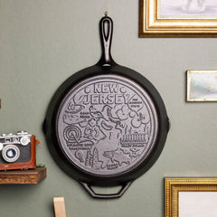 American Road Trip: 12 Inch Seasoned Cast Iron Skillet, New Jersey